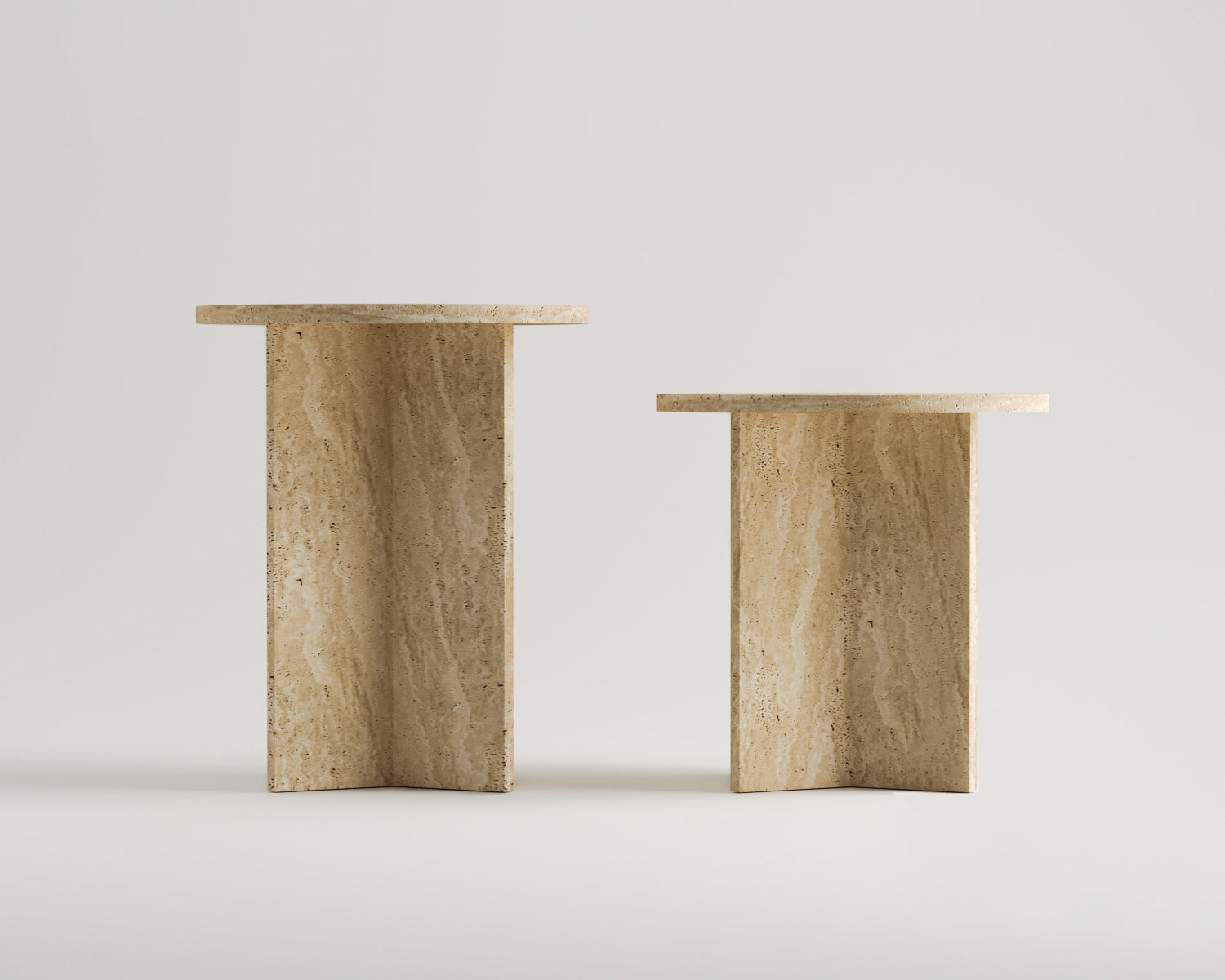 Aida-Traverten Yan Sehpa