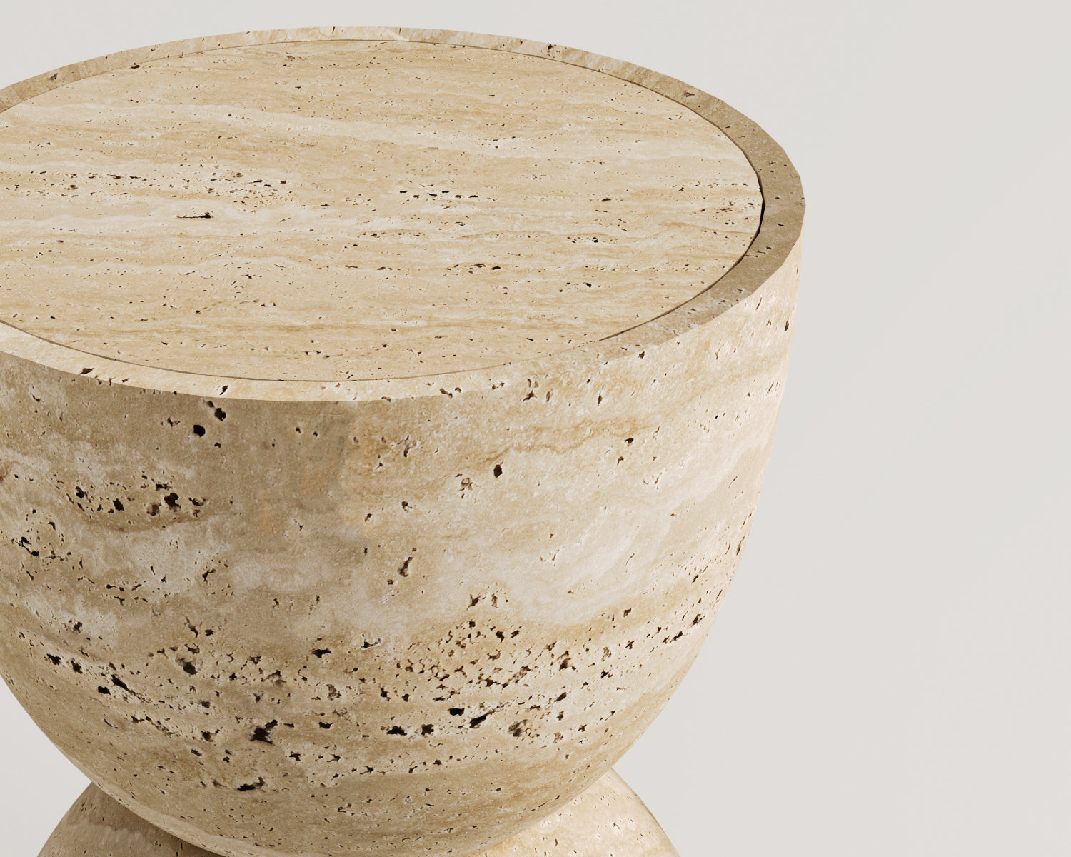 Ella-Traverten Yan Sehpa