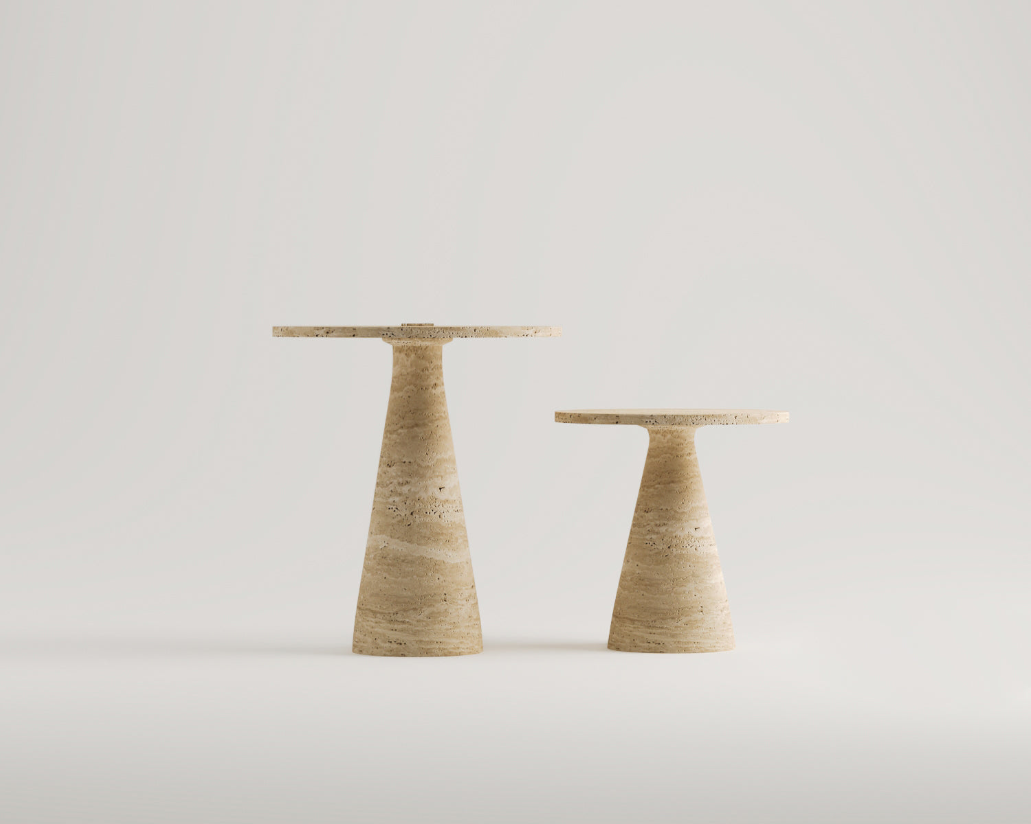 Parla-Traverten Yan Sehpa