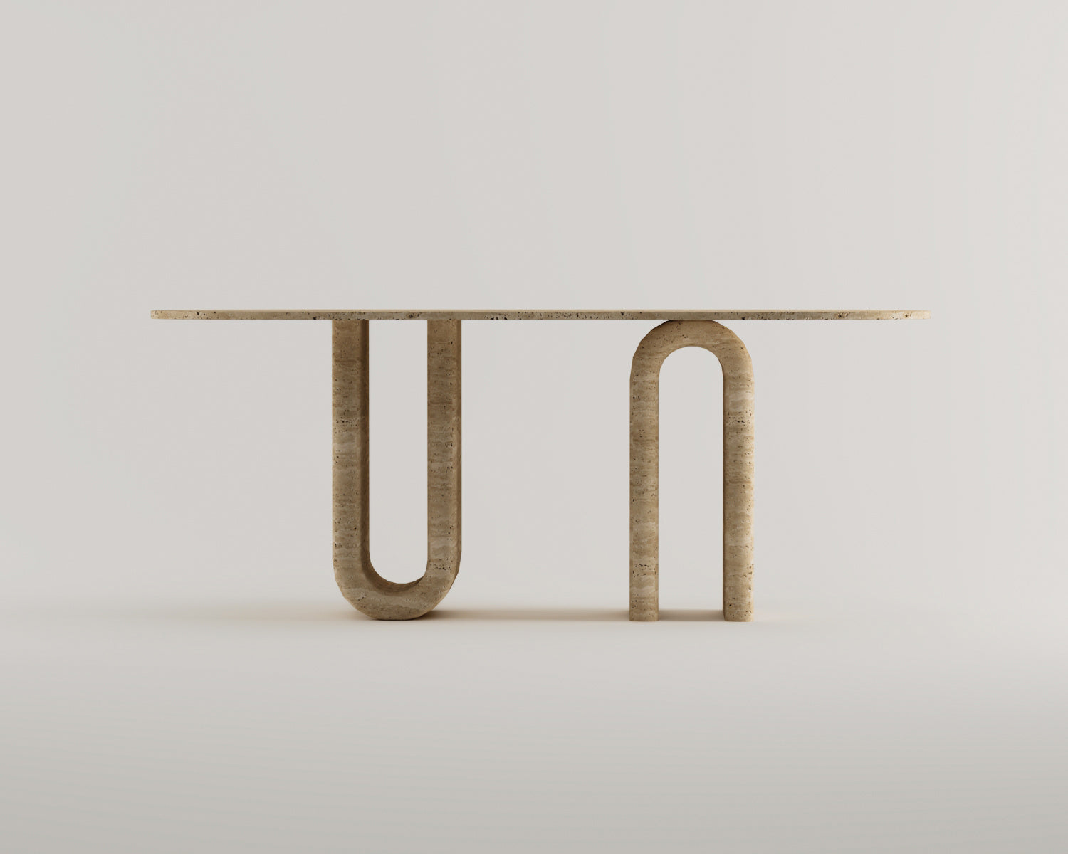 Harper - Traverten Yemek Masası