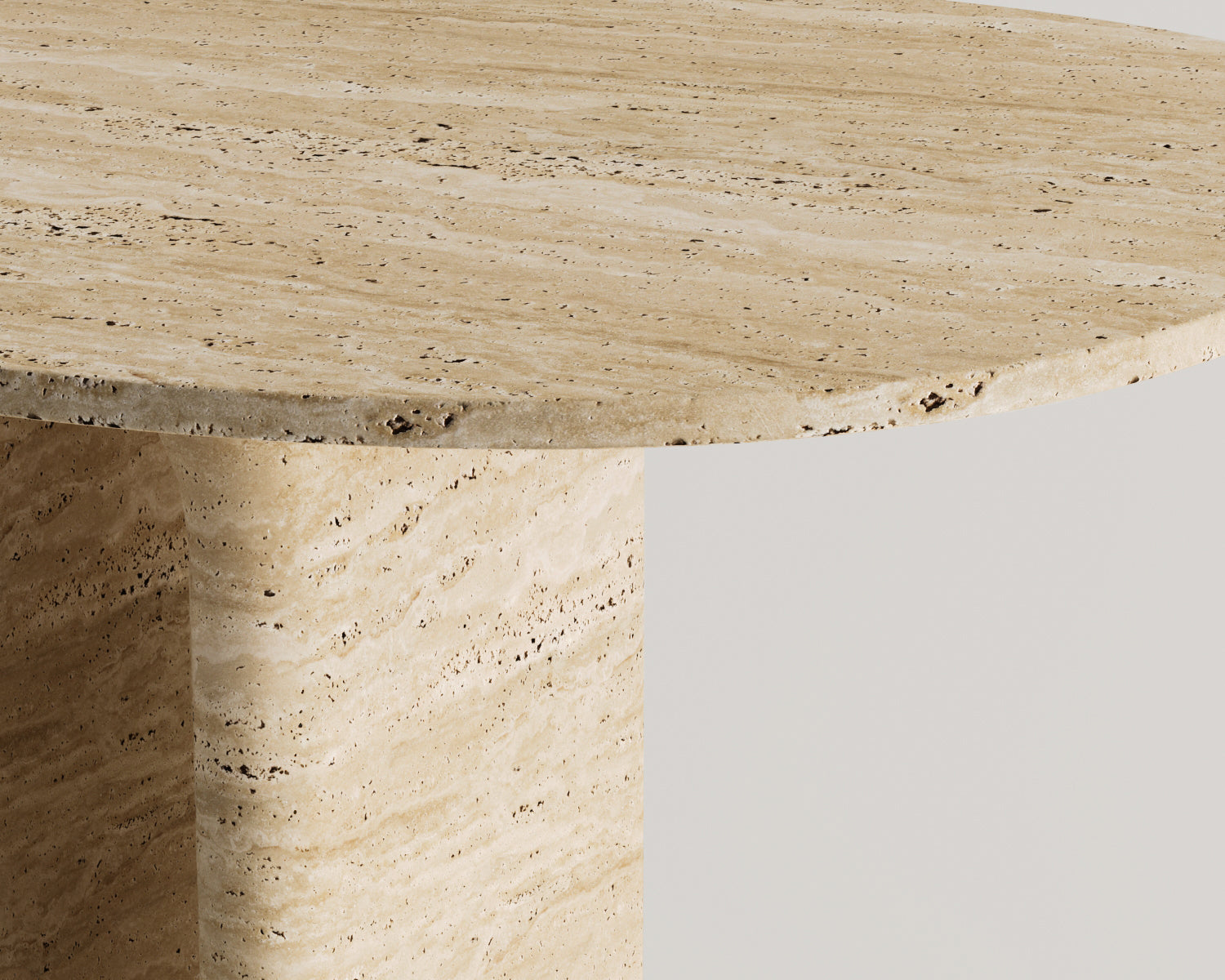 Harper - Traverten Yemek Masası