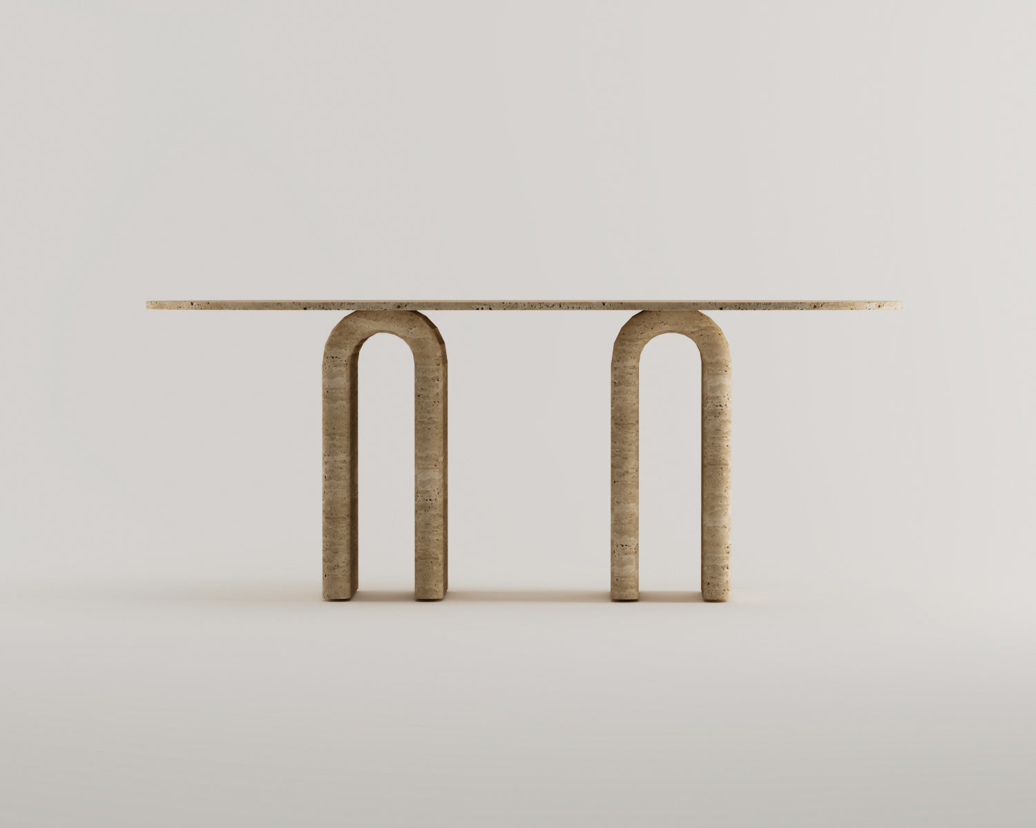 Harper - Traverten Yemek Masası