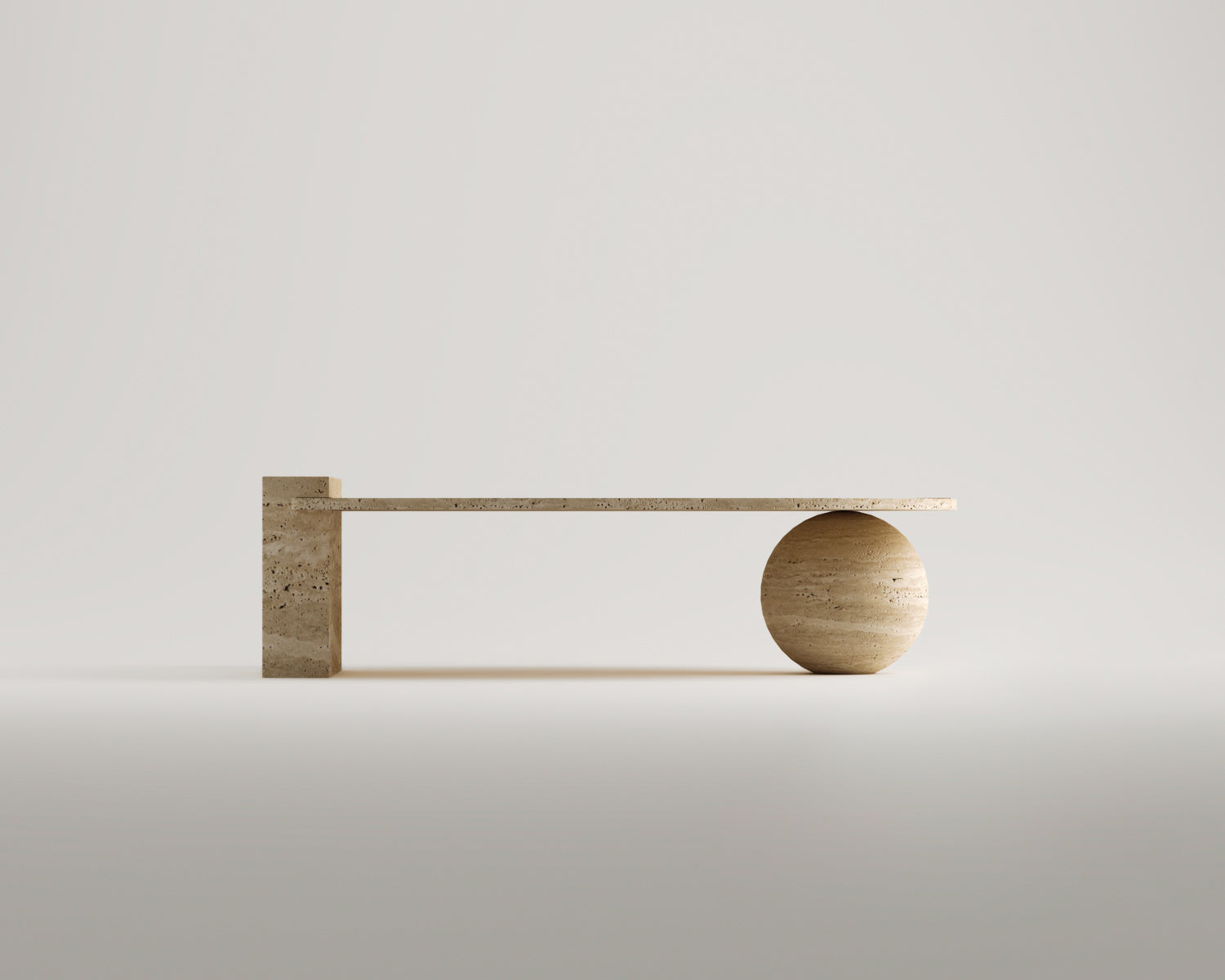 Aello-Traverten Orta Sehpa