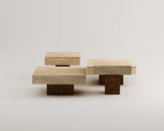 Lionel-Traverten Takım Orta Sehpa