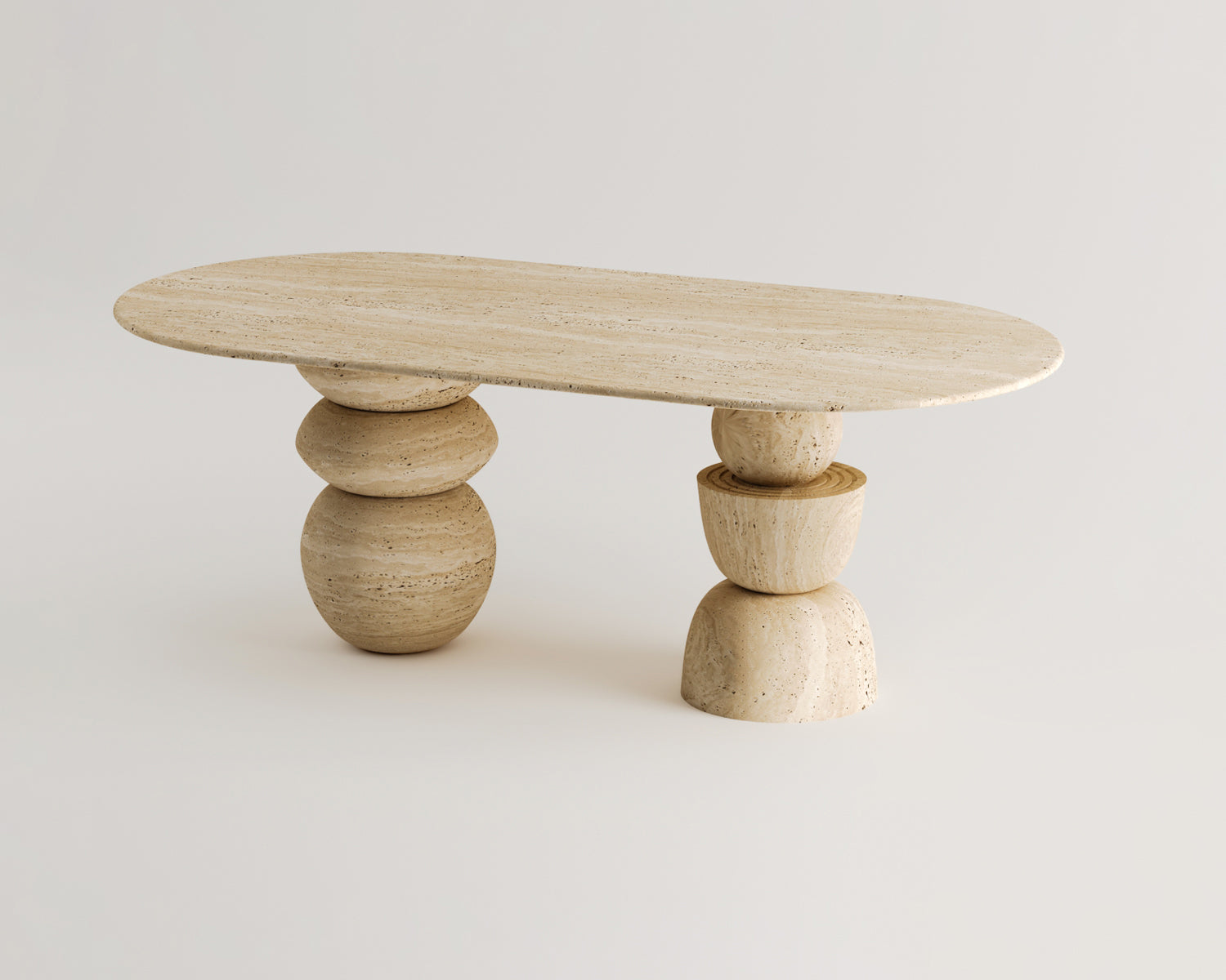 Efsu-Traverten Yemek Masası