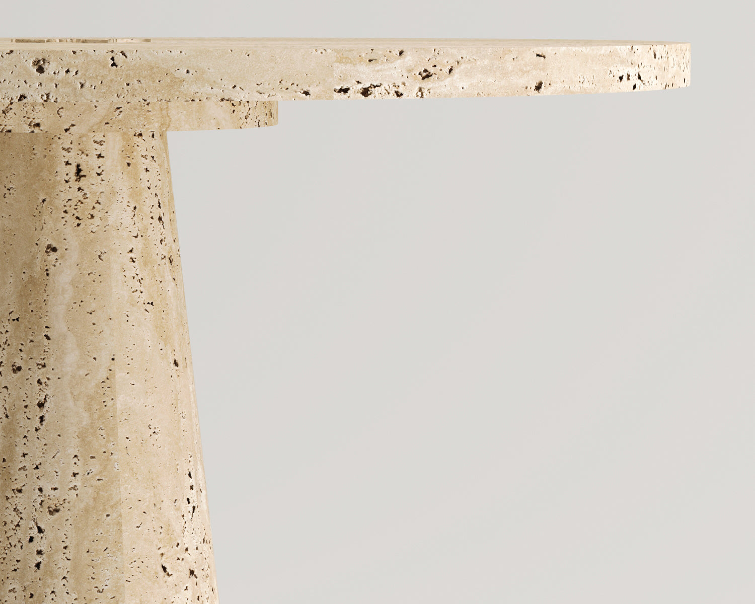 Polina - Traverten Yan Sehpa