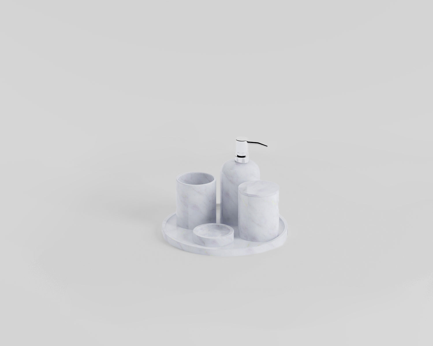 Mondovi - Mermer Banyo Seti