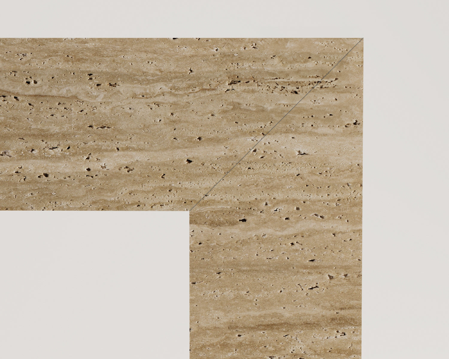 Yulu-Traverten Ofis Masası