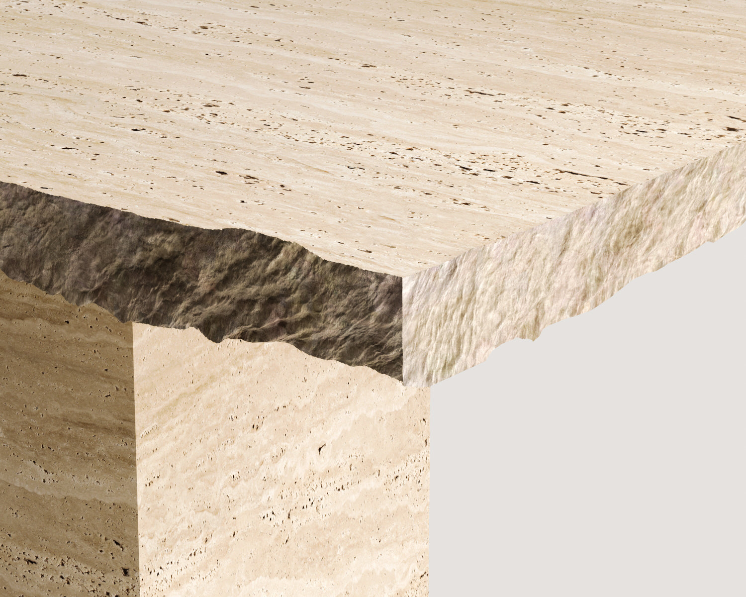 Vogue-Traverten Yemek Masası