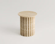 Luma - Traverten Yan Sehpa