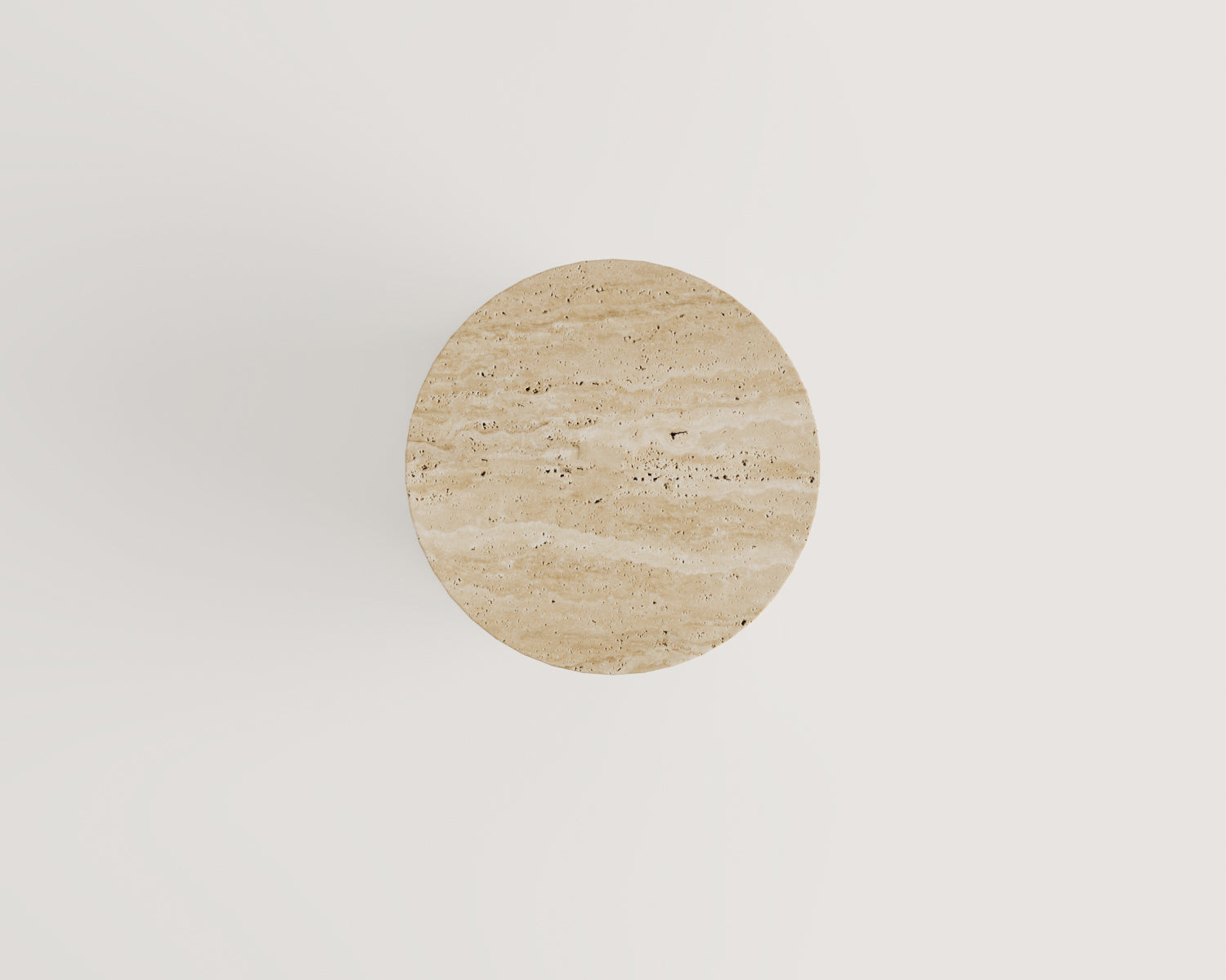 Luma - Traverten Yan Sehpa