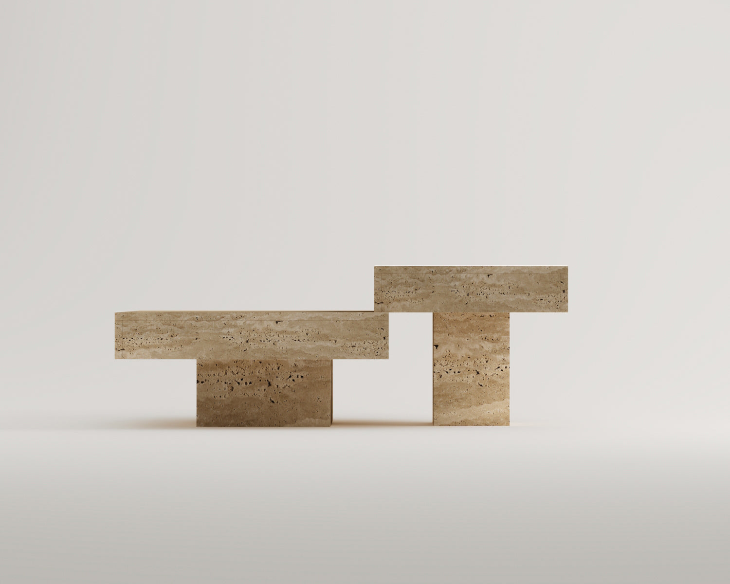 Mauro -Traverten Orta Sehpa