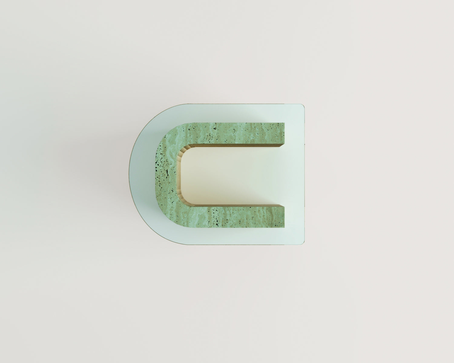 Afra-Traverten Yan Sehpa