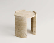 Aura-Traverten Yan Sehpa