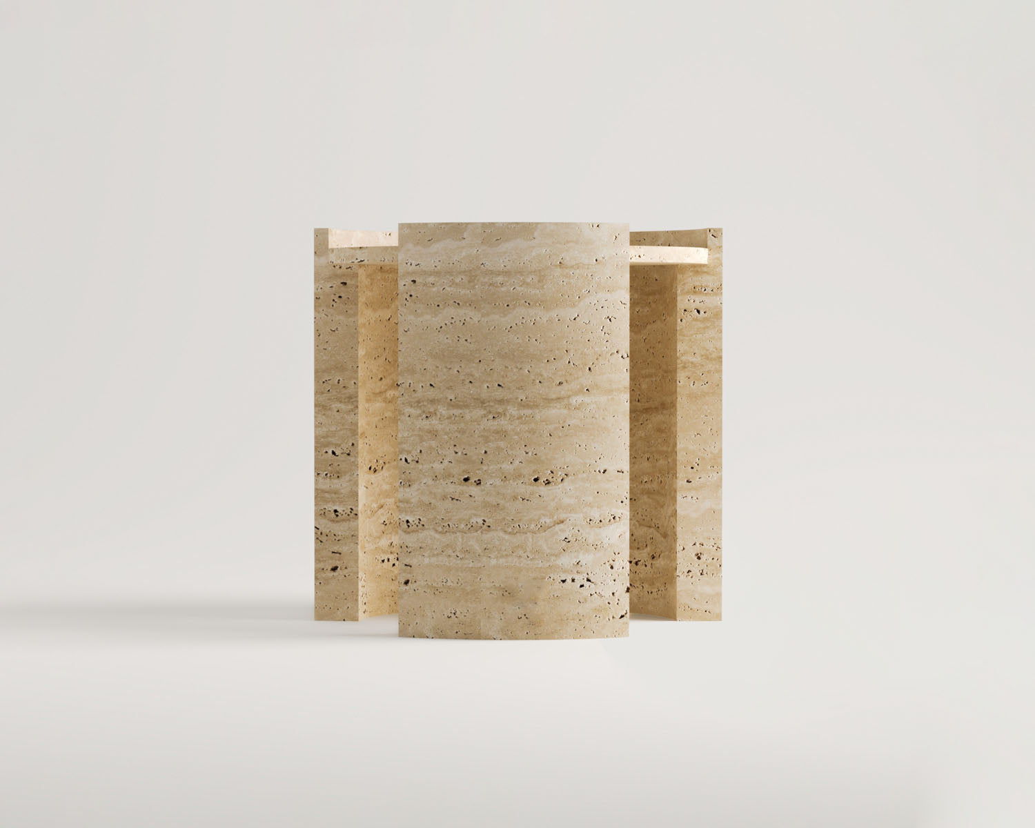 Aura-Traverten Yan Sehpa