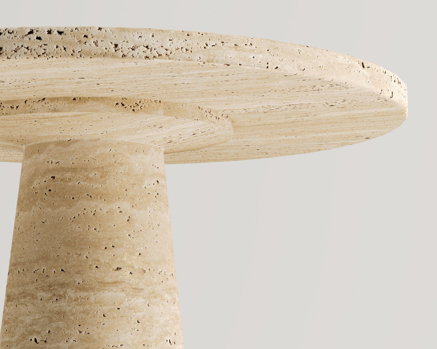 Bronte-Traverten Yan Sehpa