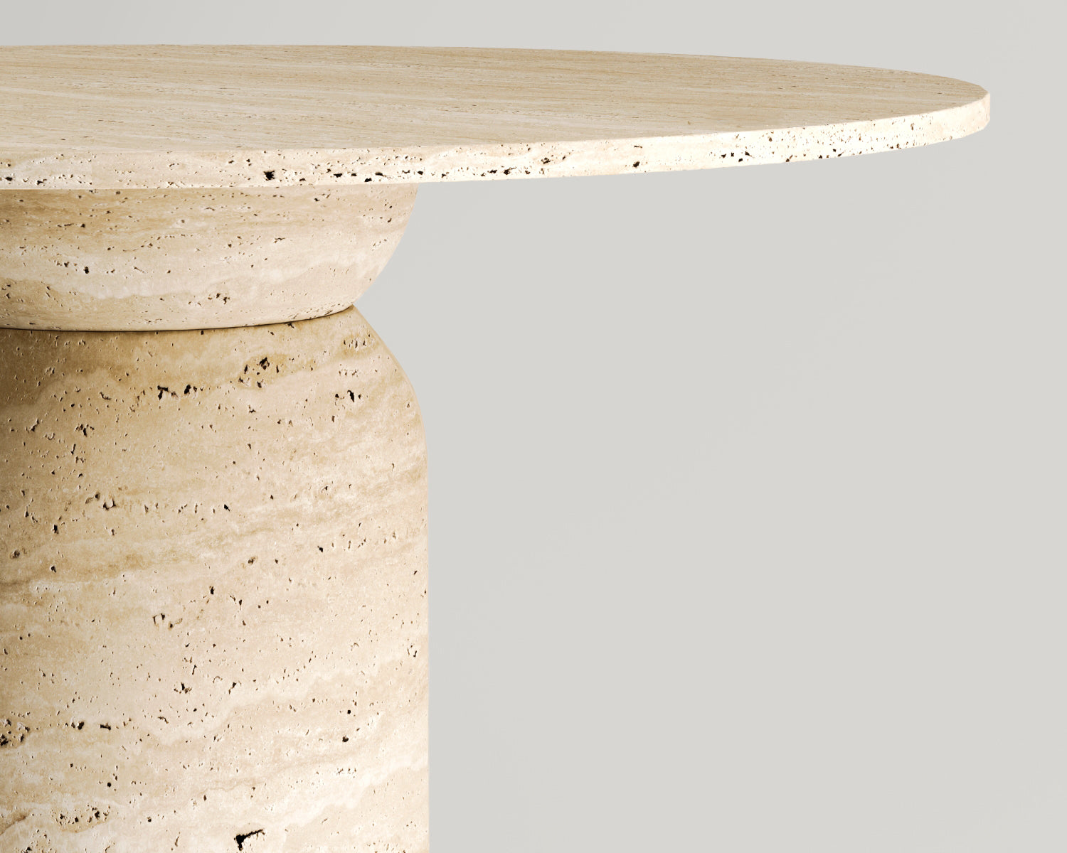 Charissa -Traverten Yemek Masası