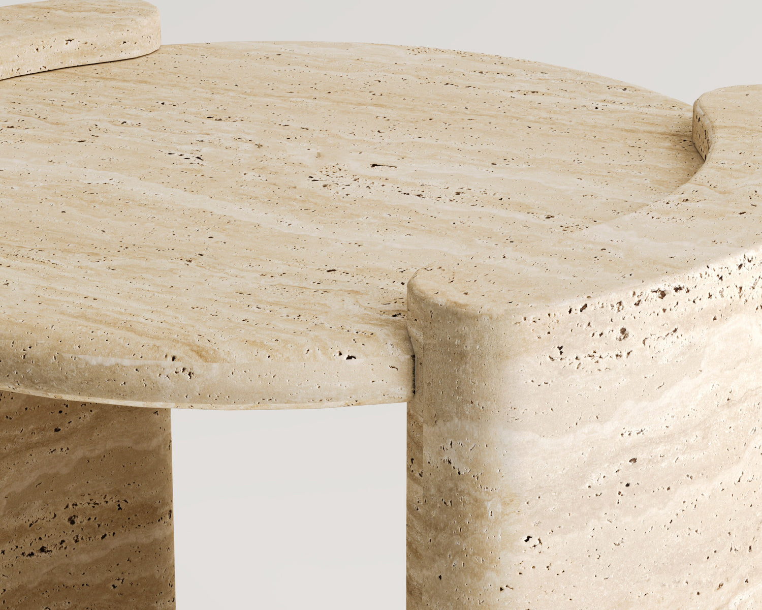 Deka-Traverten Yan Sehpa