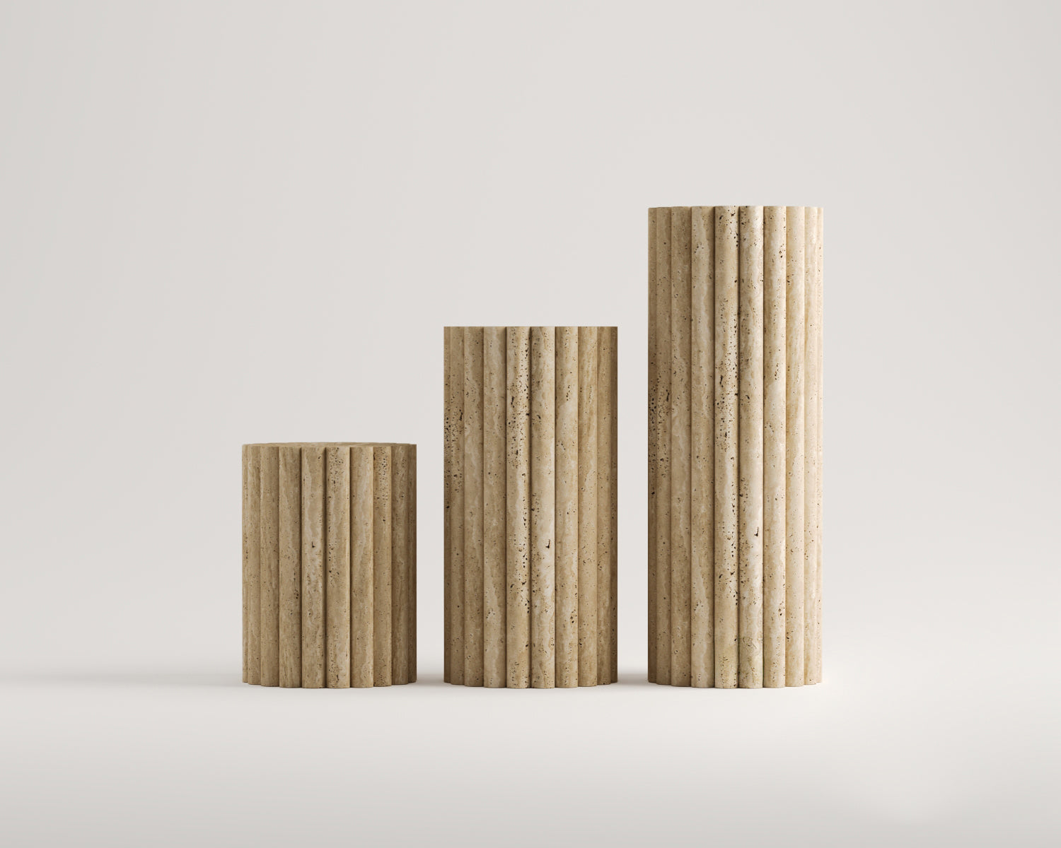 Delilah-Traverten Yan Sehpa