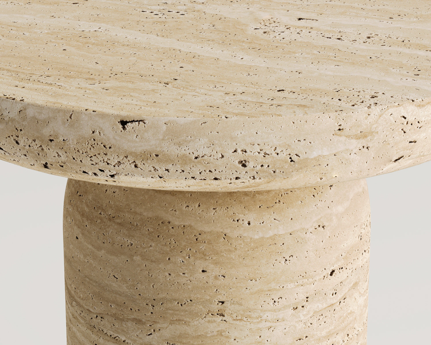 Elefteria-Traverten Yan Sehpa