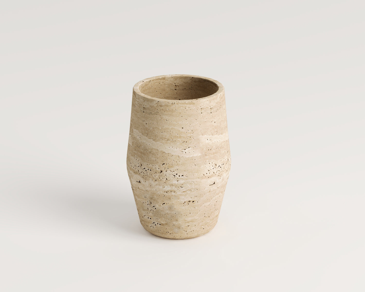 Geranium-Traverten Vazo