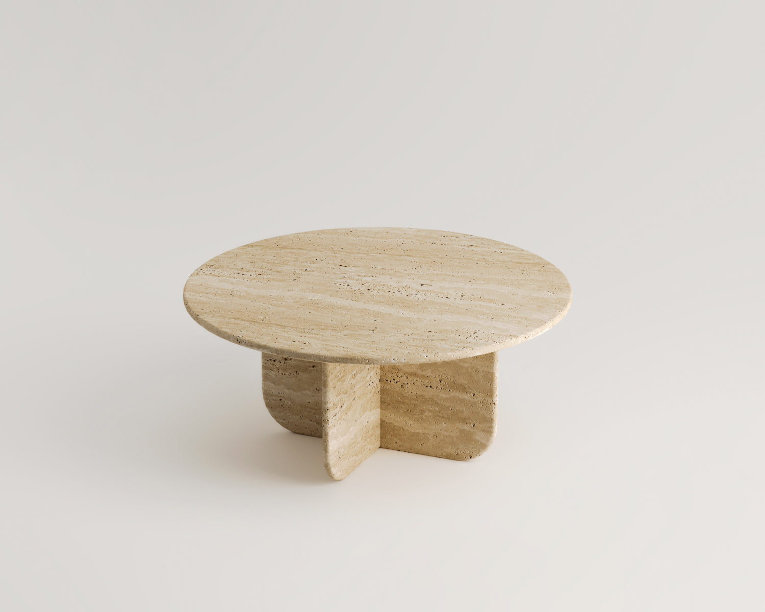 Leche - Traverten Orta Sehpa