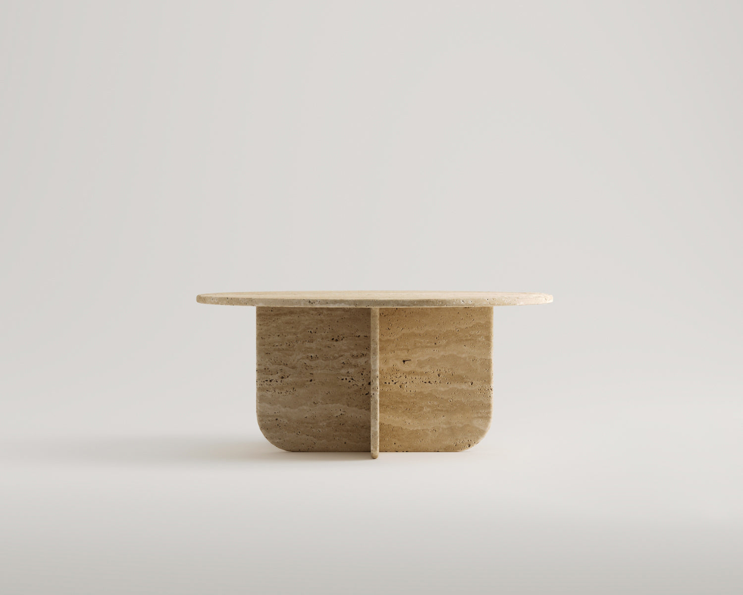 Leche - Traverten Orta Sehpa