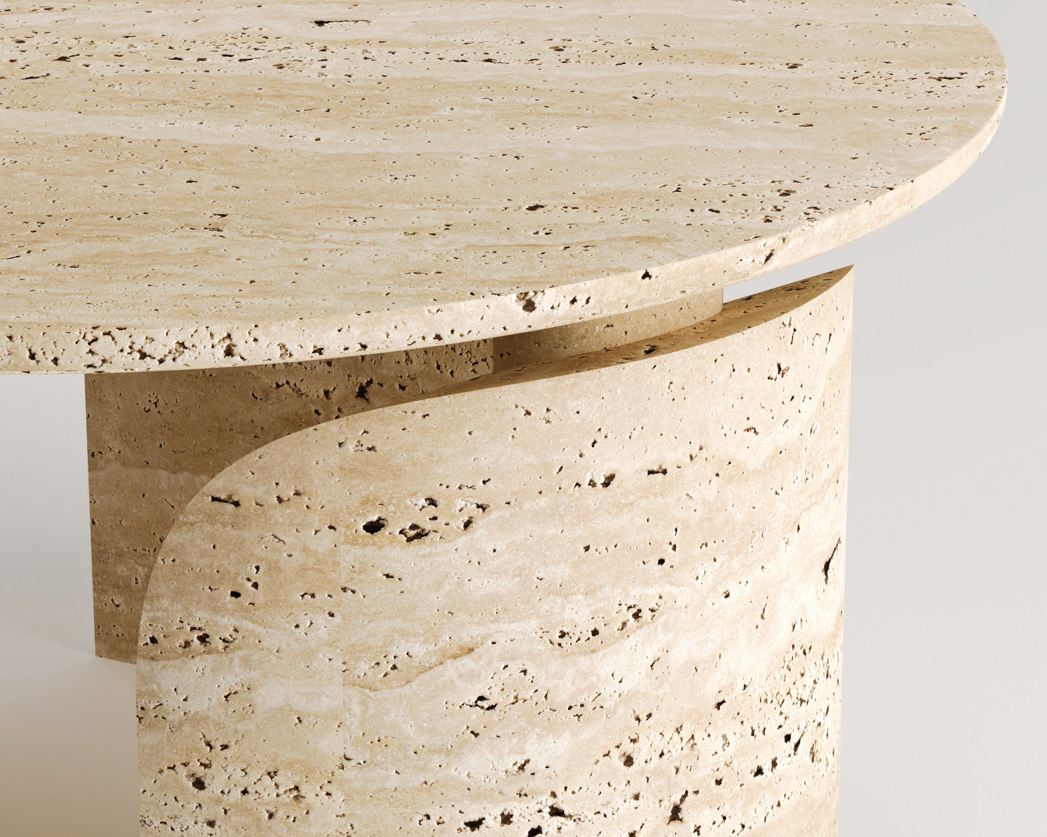 Lila-Traverten Sehpa