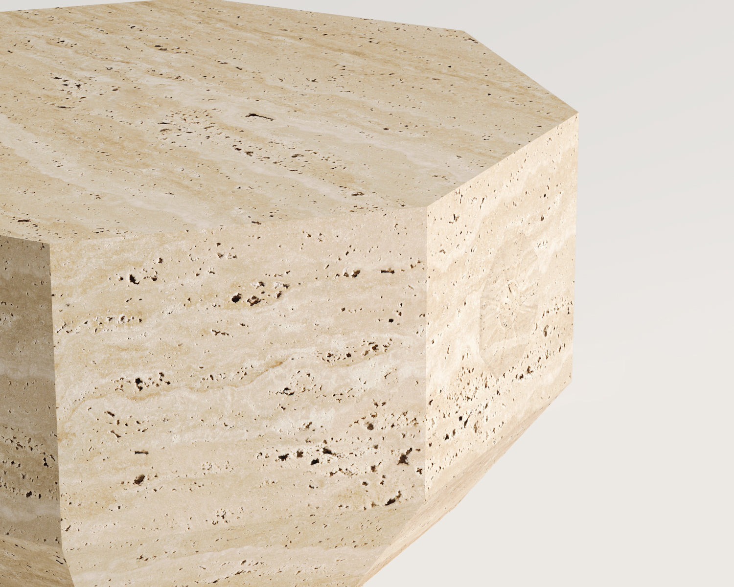 Lisa-Traverten Orta Sehpa