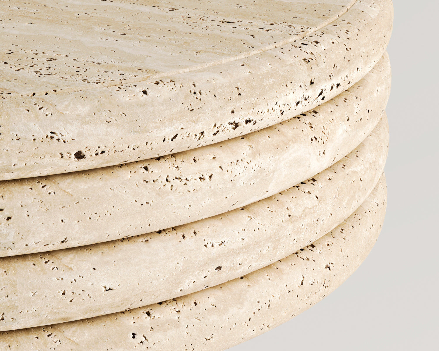 Lunaya-Traverten Yan Sehpa