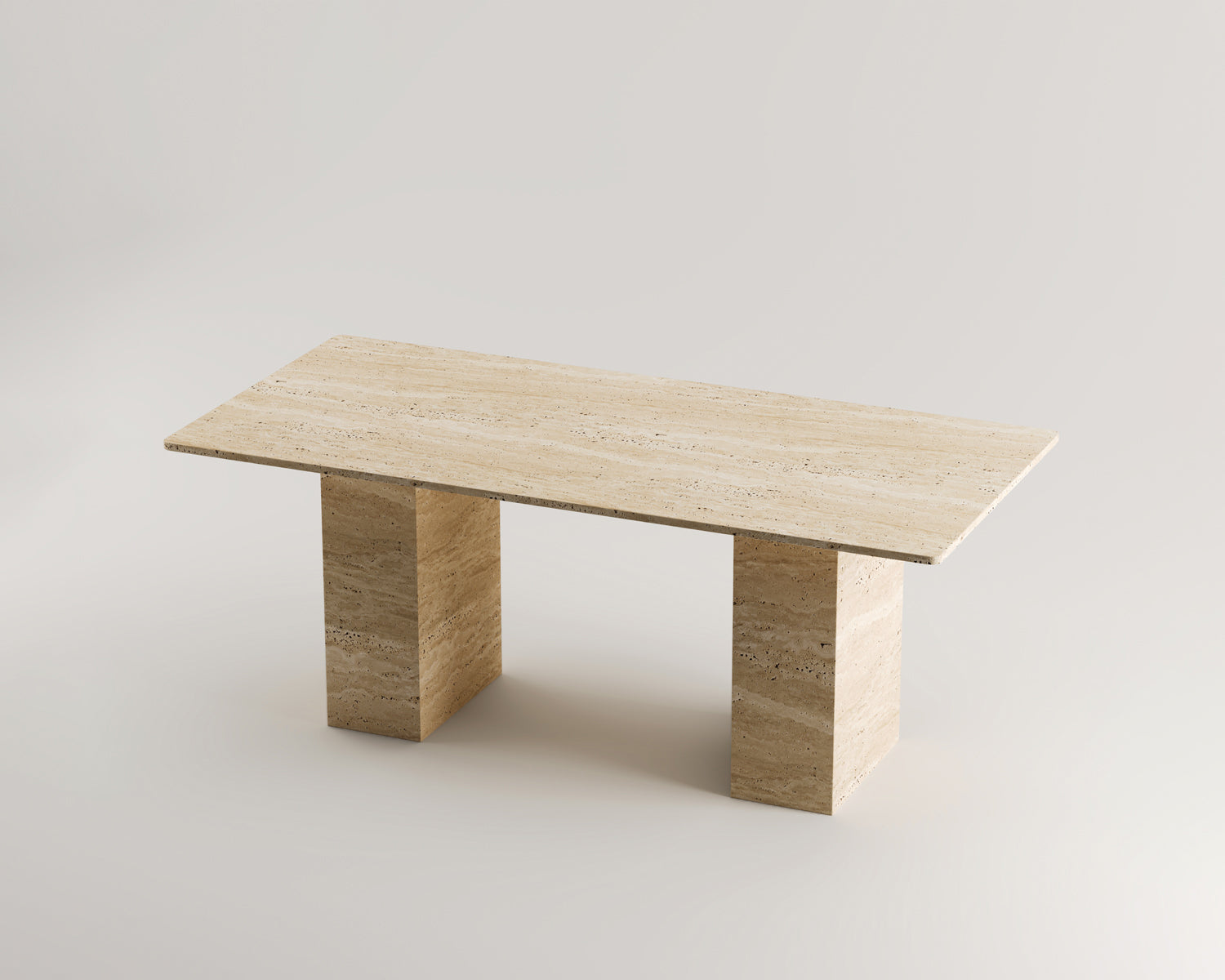 Olivia - Traverten Yemek Masası