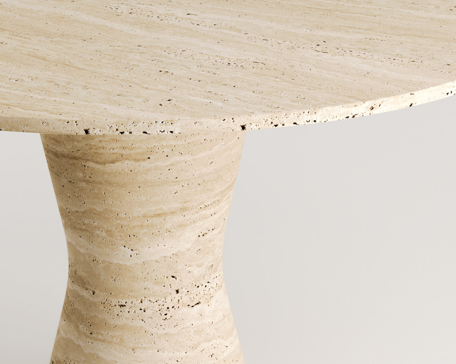 Selenit-Traverten Yemek Masası