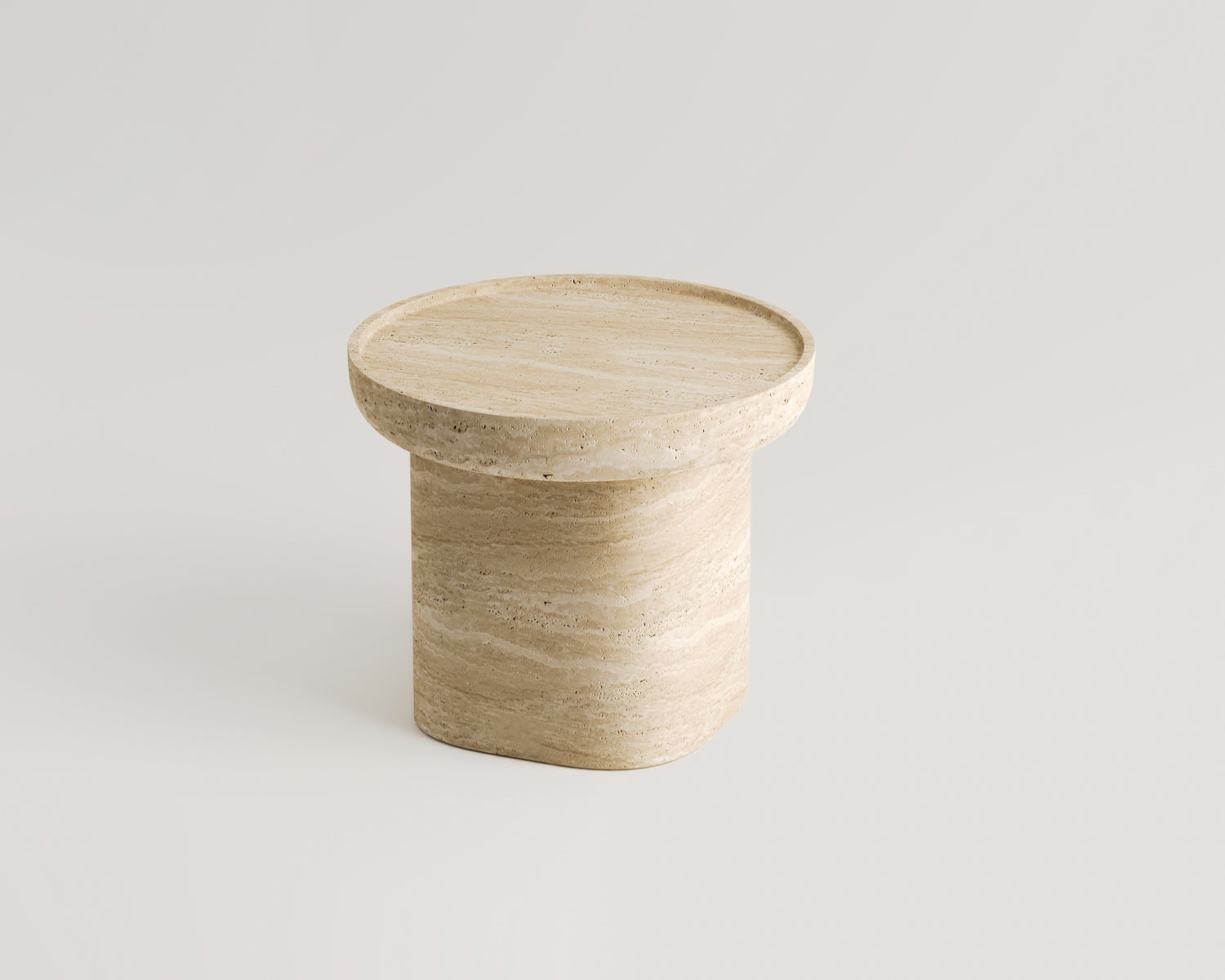 Serapis-Traverten Yan Sehpa