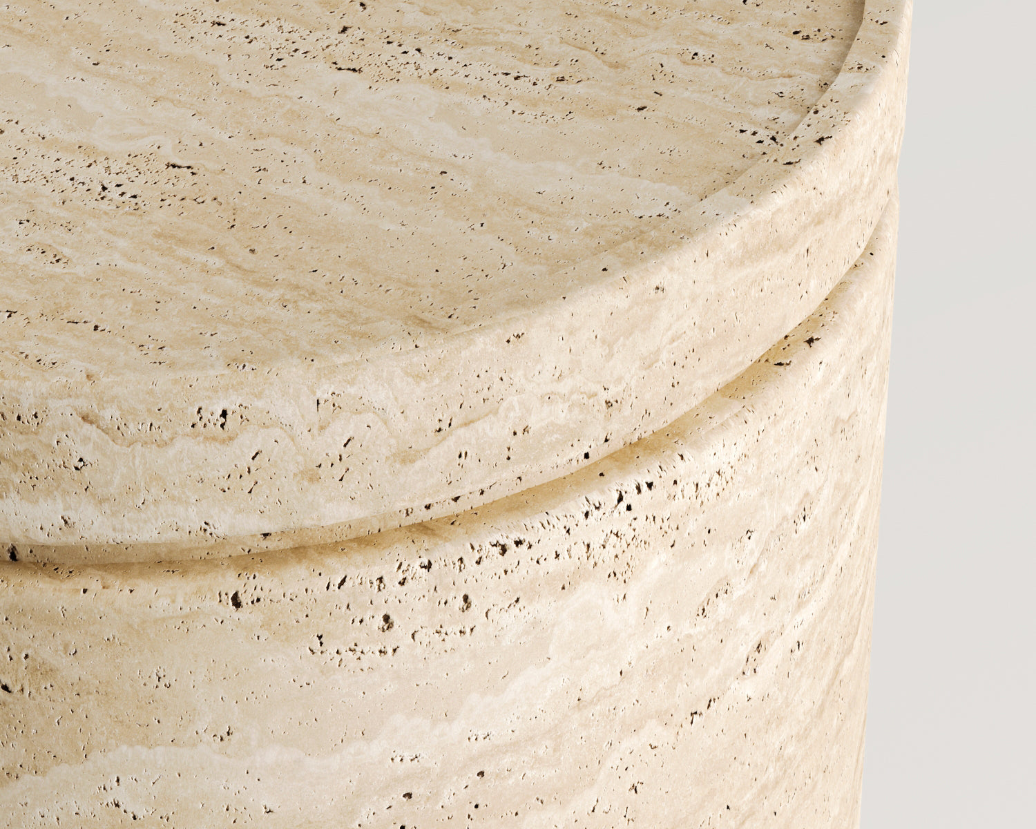 Shrub - Traverten Yan Sehpa