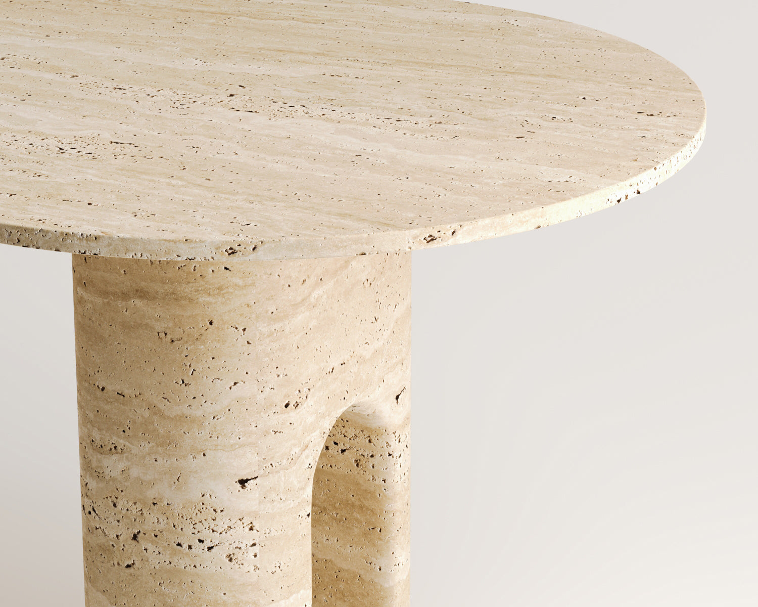 Tulip - Traverten Yemek Masası