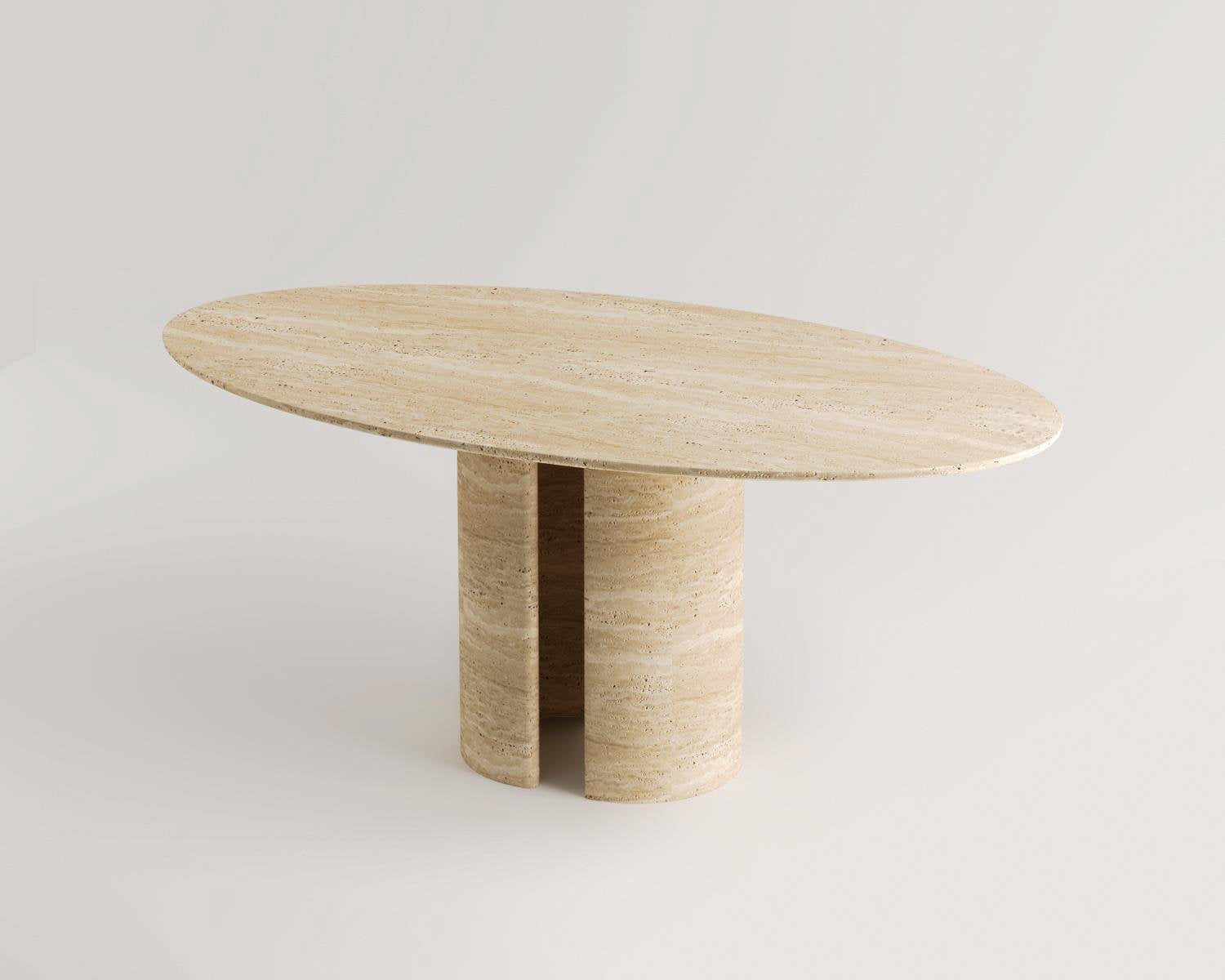 Apolline-Traverten Yemek Masası