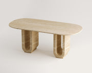 Deduce - Traverten Yemek Masası