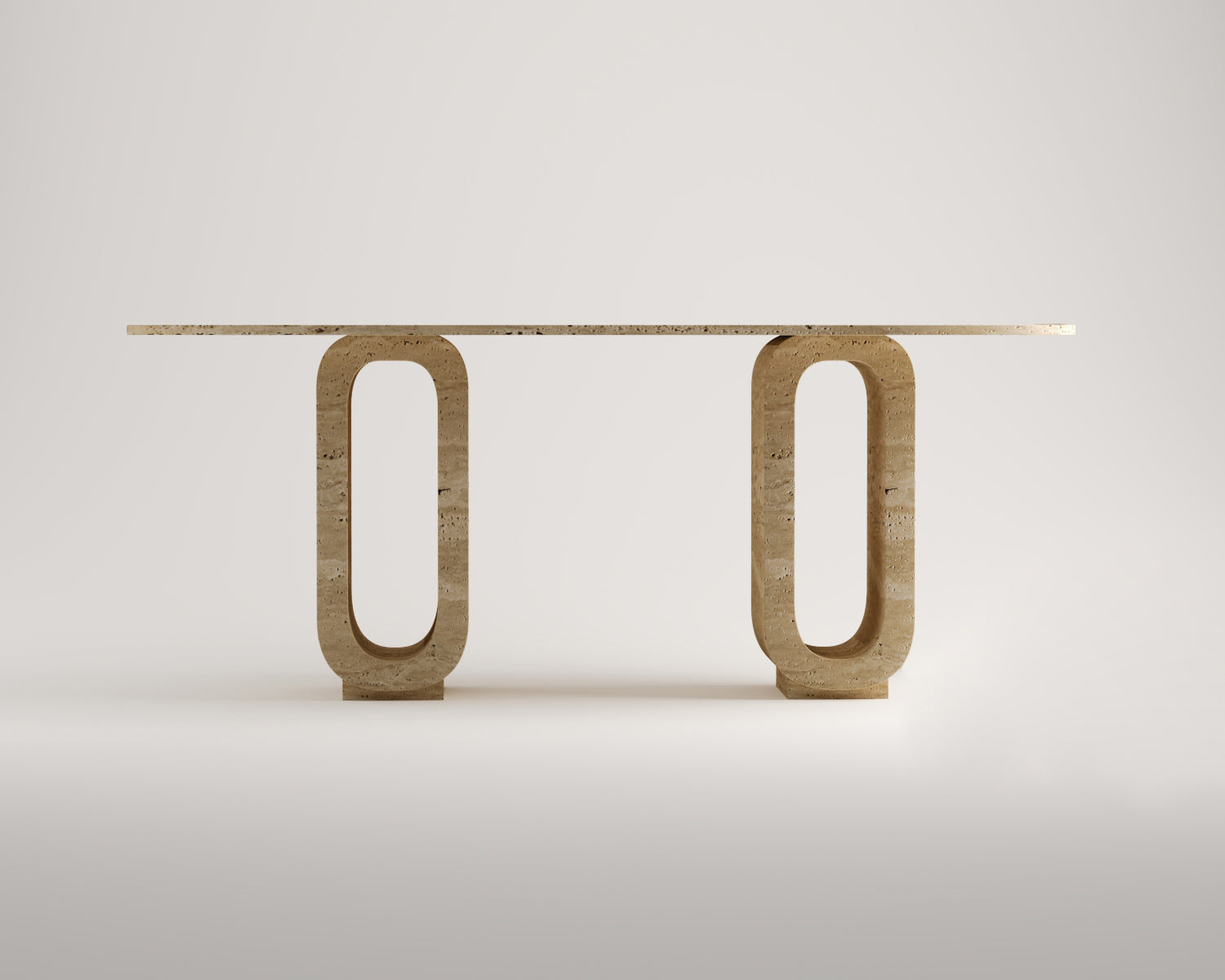 Deduce - Traverten Yemek Masası