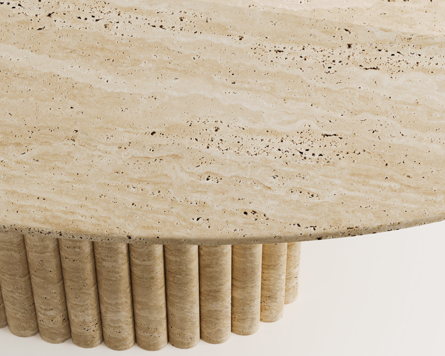 Tares- Traverten Yemek Masası