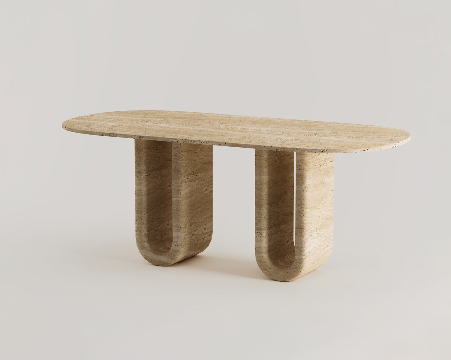 Harper - Traverten Yemek Masası