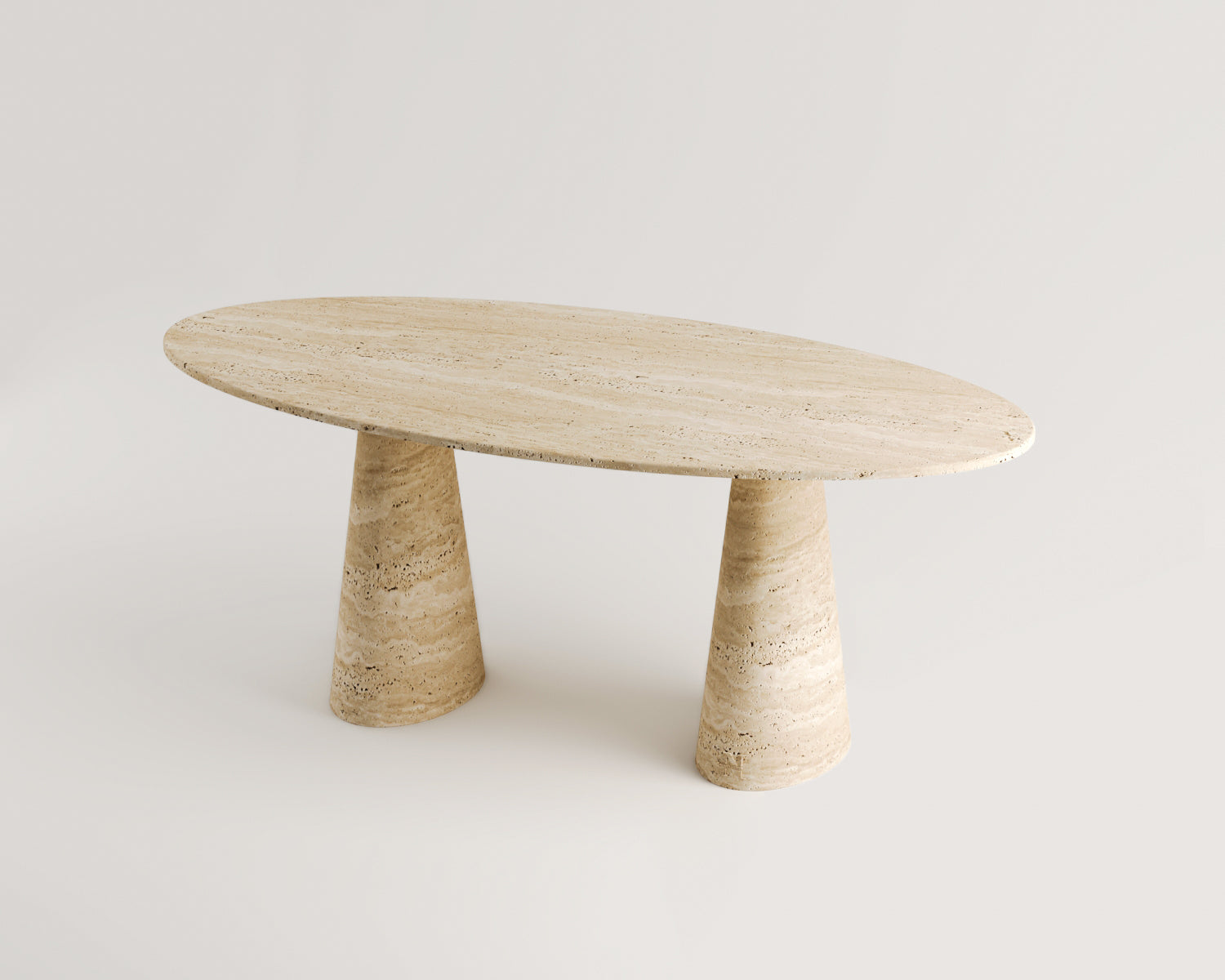 Cross-Traverten Yemek Masası