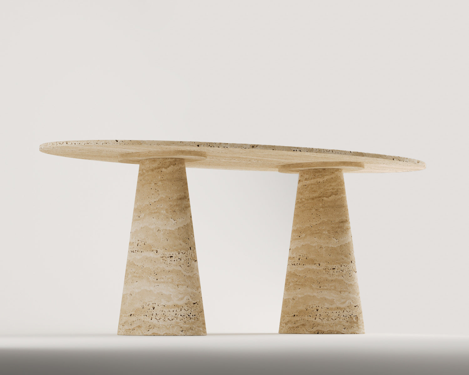 Cross-Traverten Yemek Masası