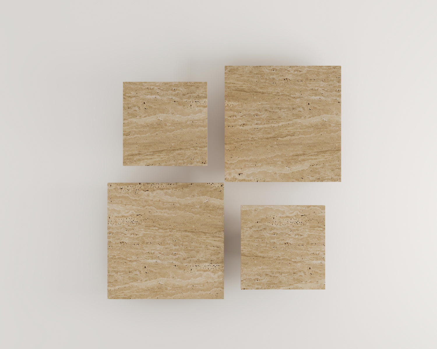 Lionel-Traverten Takım Orta Sehpa