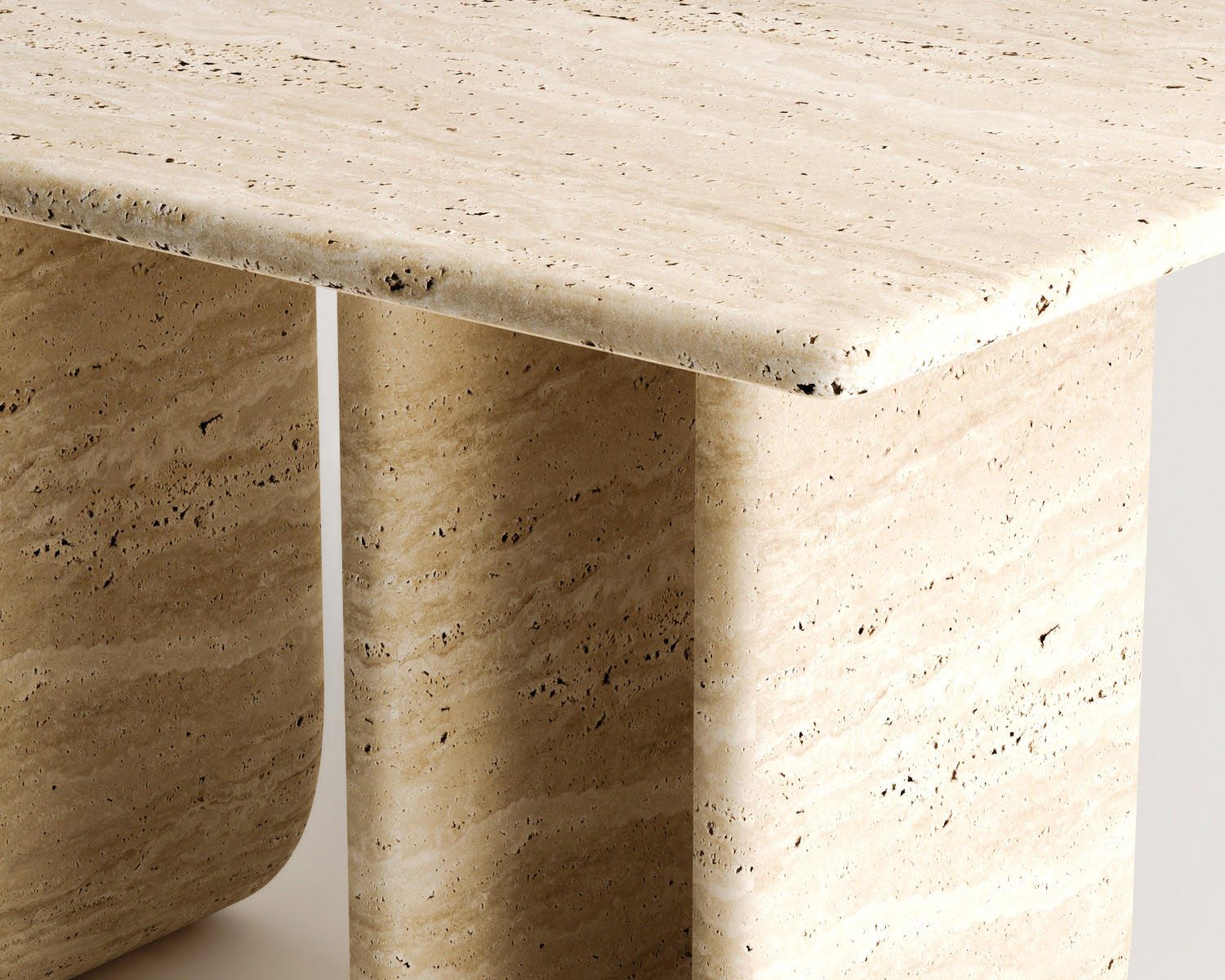 Austin-Traverten Yemek Masası