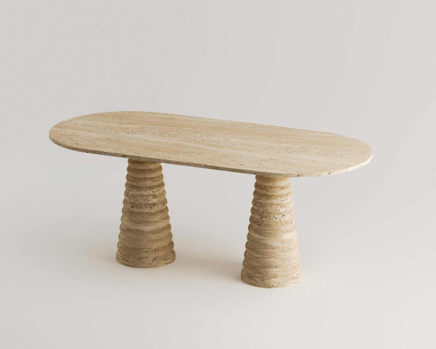 Livio - Traverten Yemek Masası