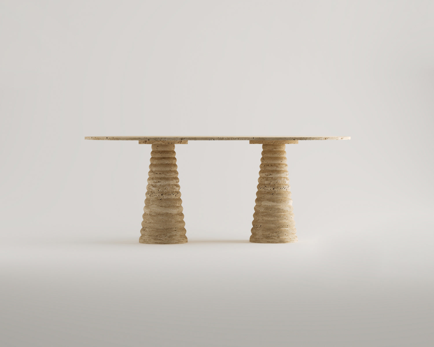 Livio - Traverten Yemek Masası