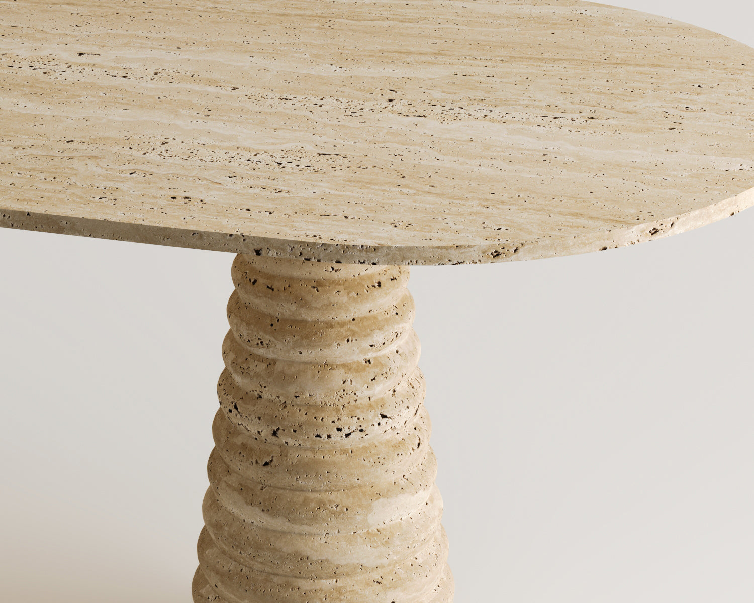 Livio - Traverten Yemek Masası