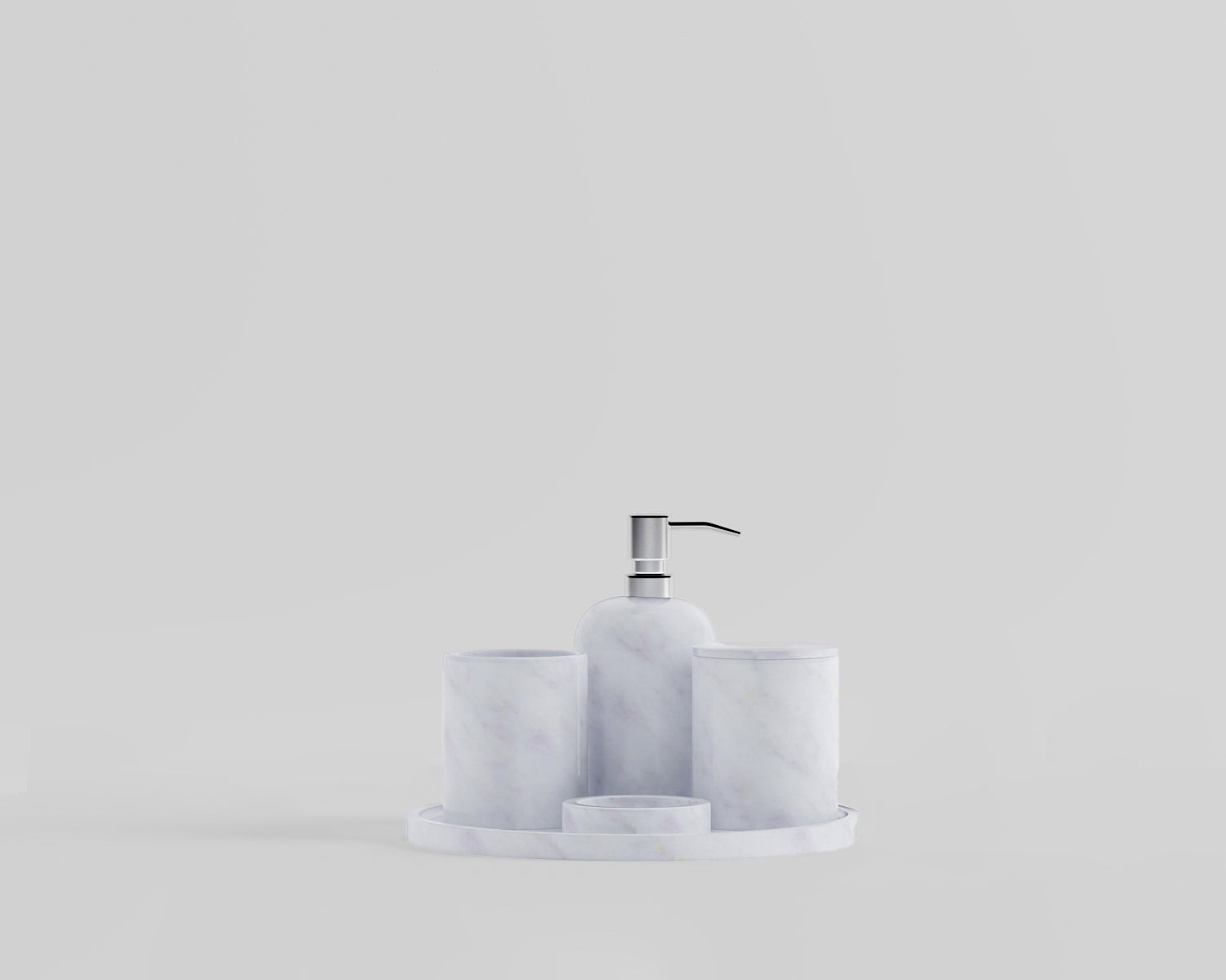 Mondovi - Mermer Banyo Seti