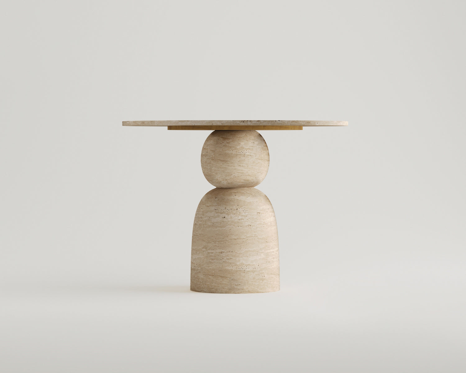 Belly-Traverten Yemek Masası