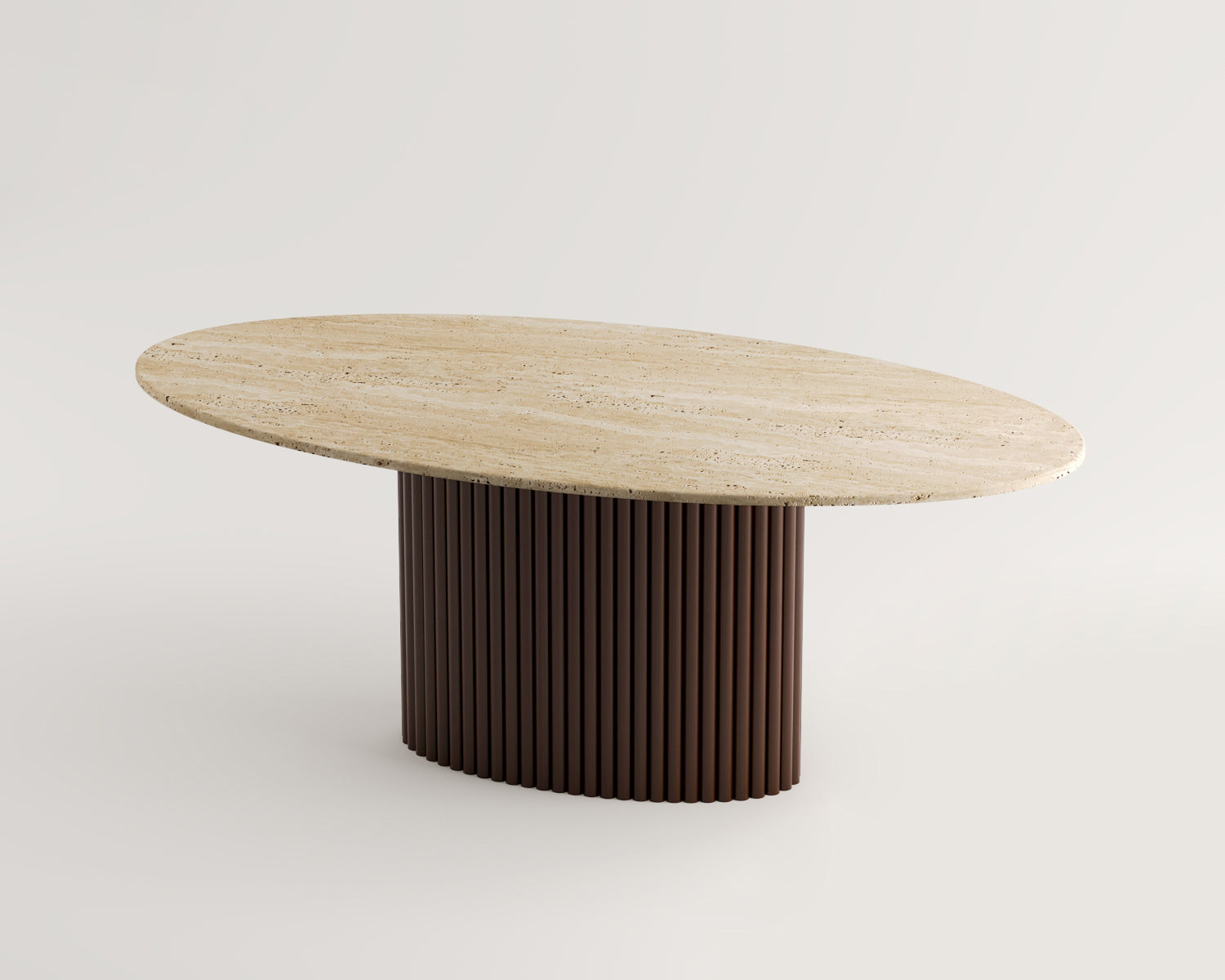 Ellipse-Ahşap Ayaklı Yemek Masası